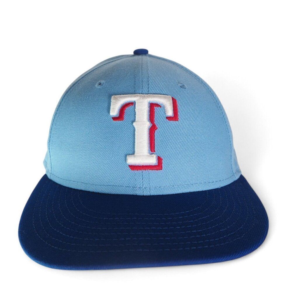 New Era 59FIFTY MLB Texas Rangers Alternate‎ 2 Baseball Fitted Hat Blue 7 1/2